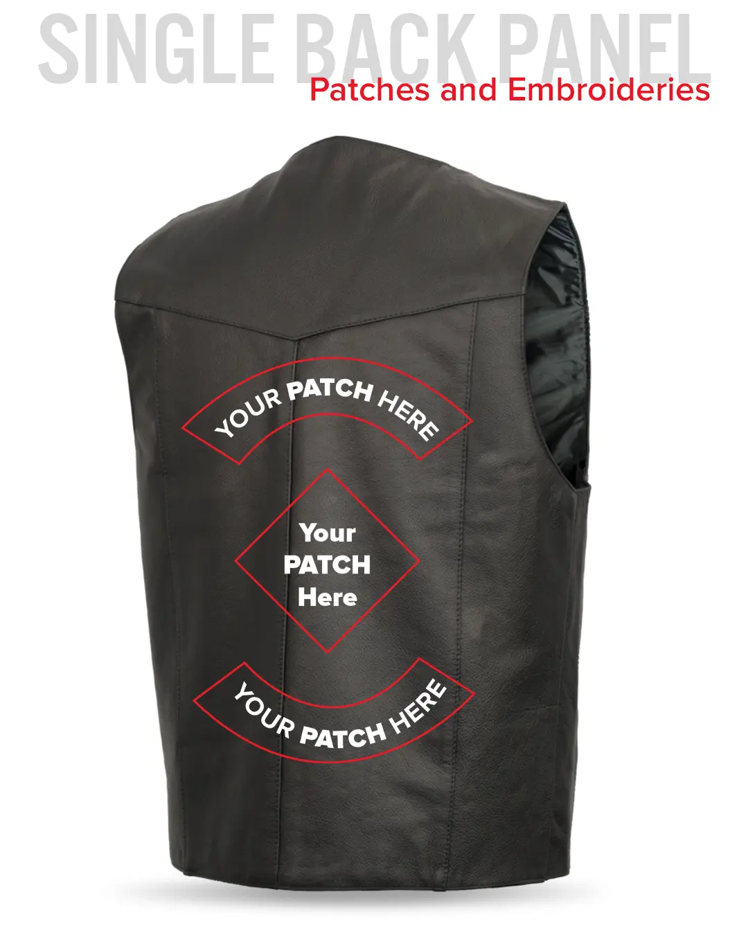 Top Shot Men's Motorcycle Western Style Leather Vest