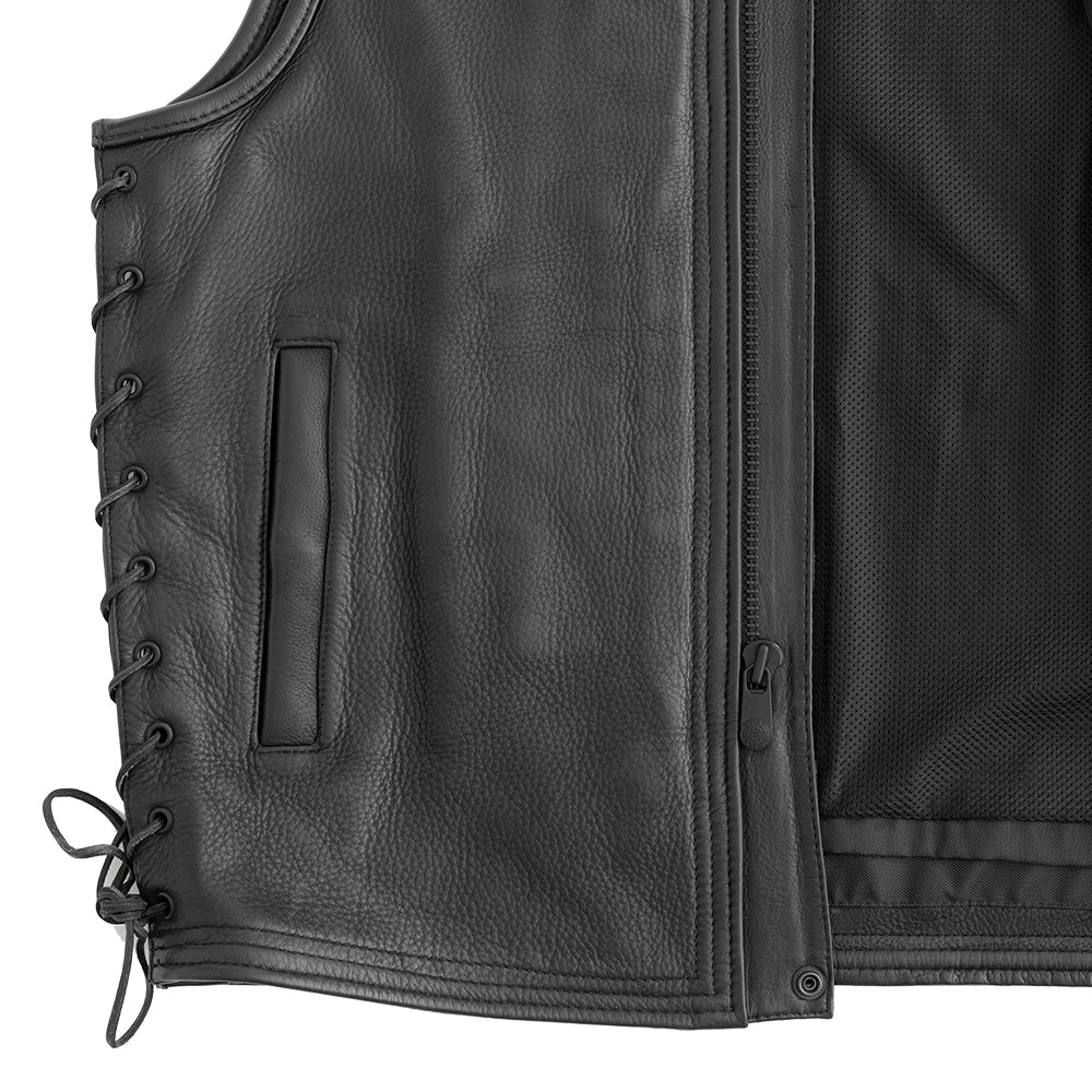 3393-venom-men-s-motorcycle-leather-vest-4.jpg Venom Men's Motorcycle Leather Vest