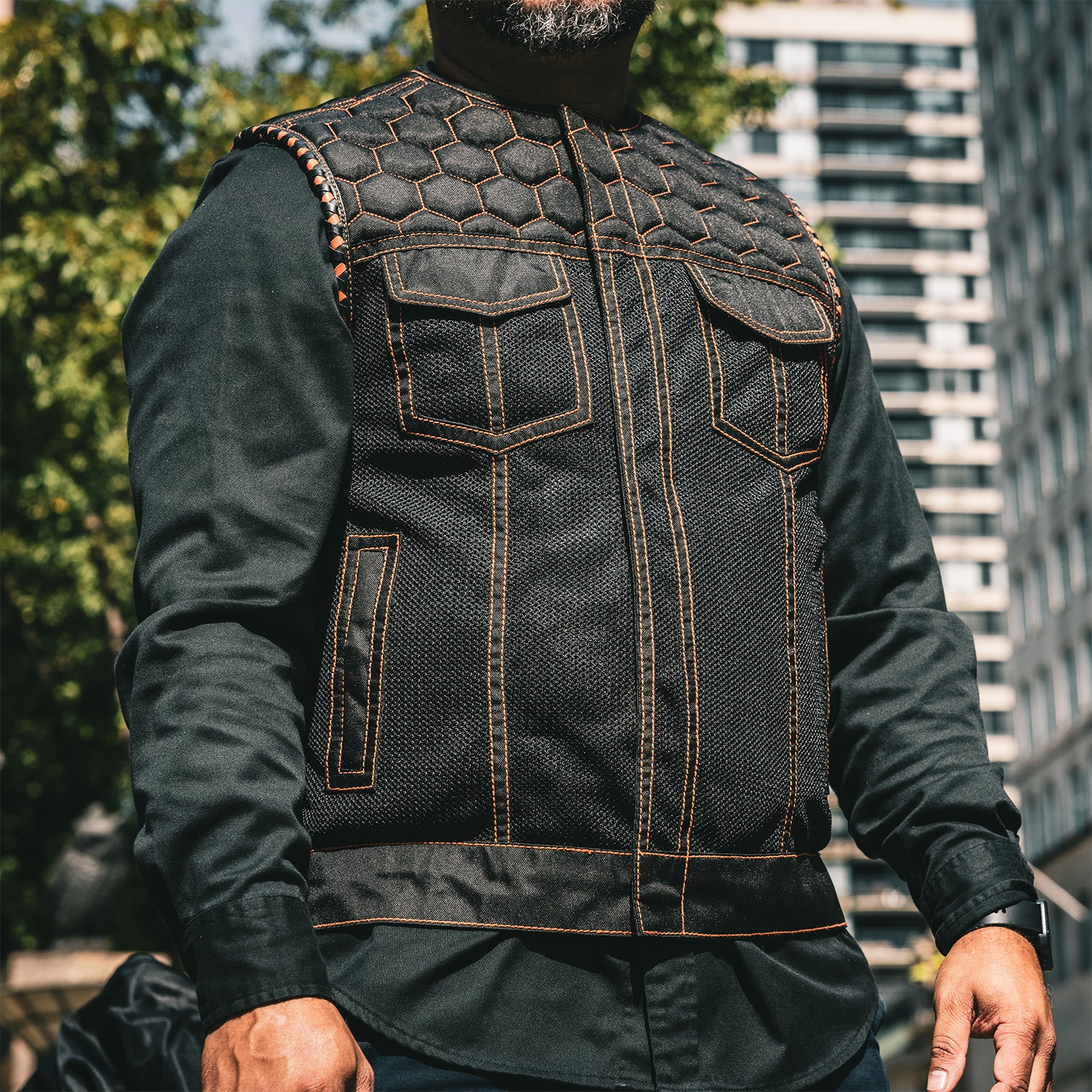 CUSTOM MENS MOTO MESH