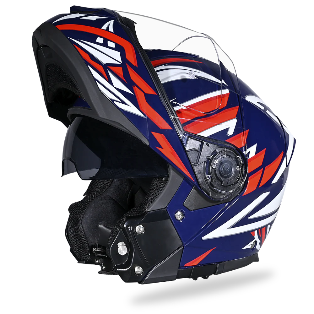Daytona Glide Modular Motorcycle Helmet - DOT Approved, Bluetooth Ready, Dual Visor, Men/Women/Youth - W/ Liberty