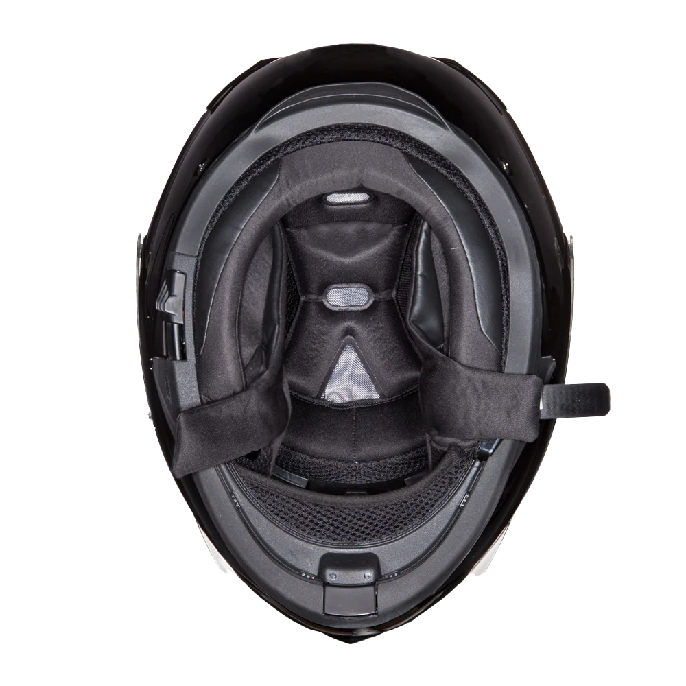 4029-daytona-glide-modular-motorcycle-helmet-dot-approved-bluetooth-ready-dual-visor-men-women-youth-hi-gloss-black-7.webp Daytona Glide Modular Motorcycle Helmet - DOT Approved, Bluetooth Ready, Dual Visor, Men/Women/Youth - Hi-Gloss Black