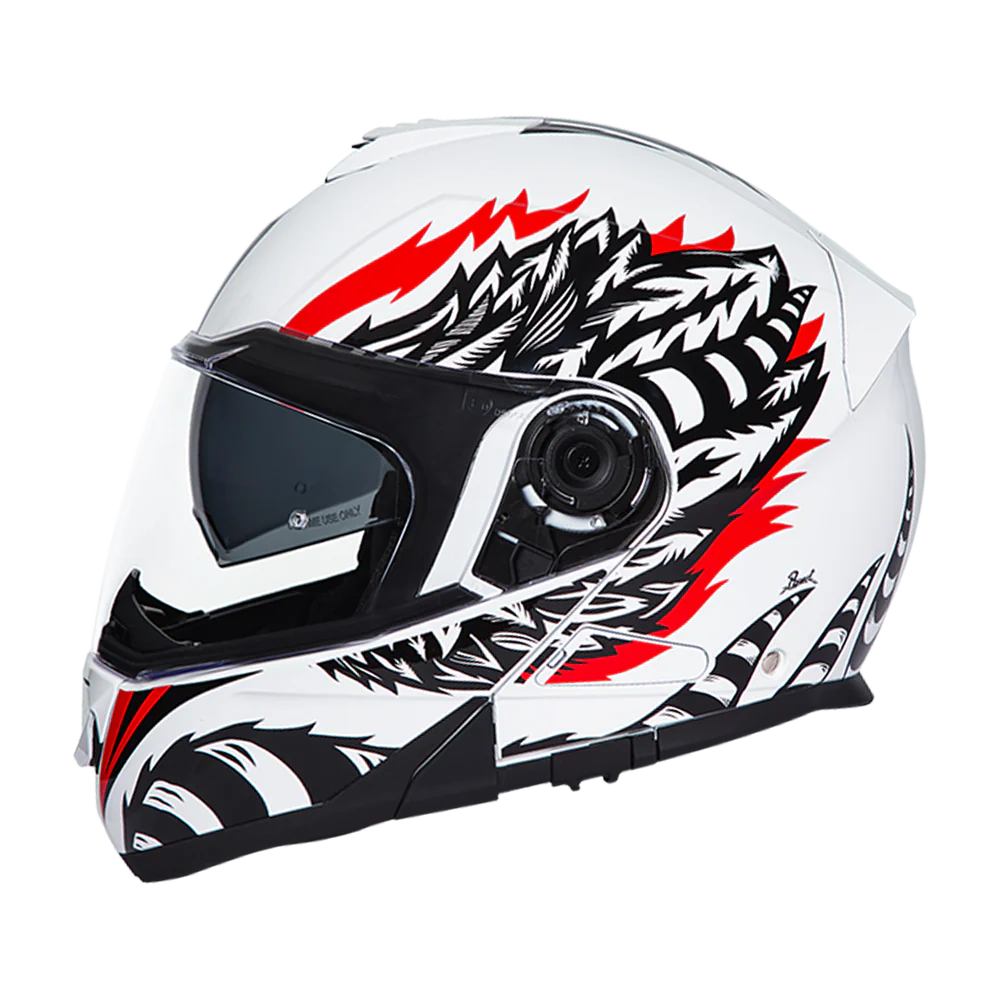Daytona Glide Modular Motorcycle Helmet - DOT Approved, Bluetooth Ready, Dual Visor, Men/Women/Youth - W/ Phoenix