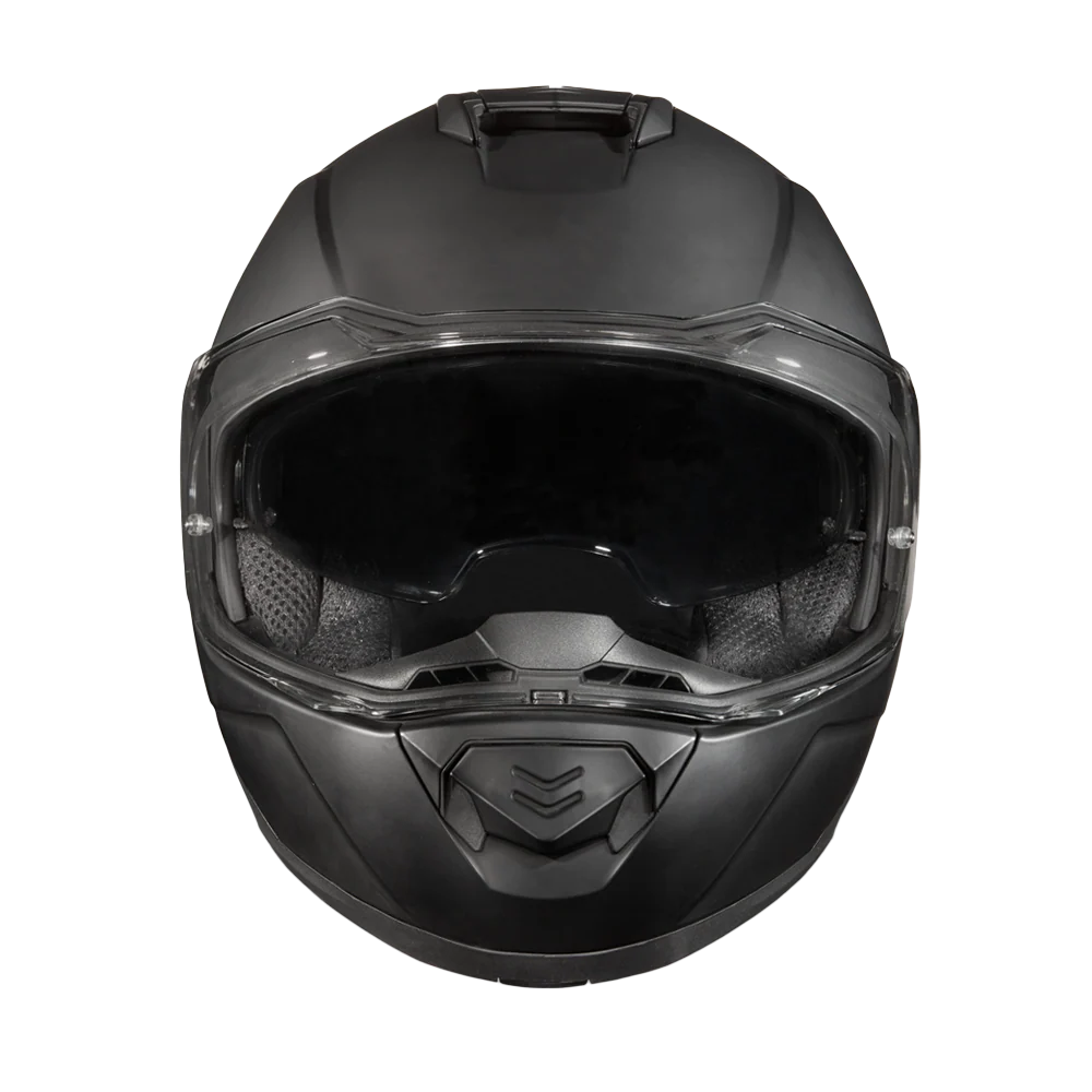 Daytona Glide Modular Motorcycle Helmet - DOT Approved, Bluetooth Ready, Dual Visor, Men/Women/Youth - Dull Black