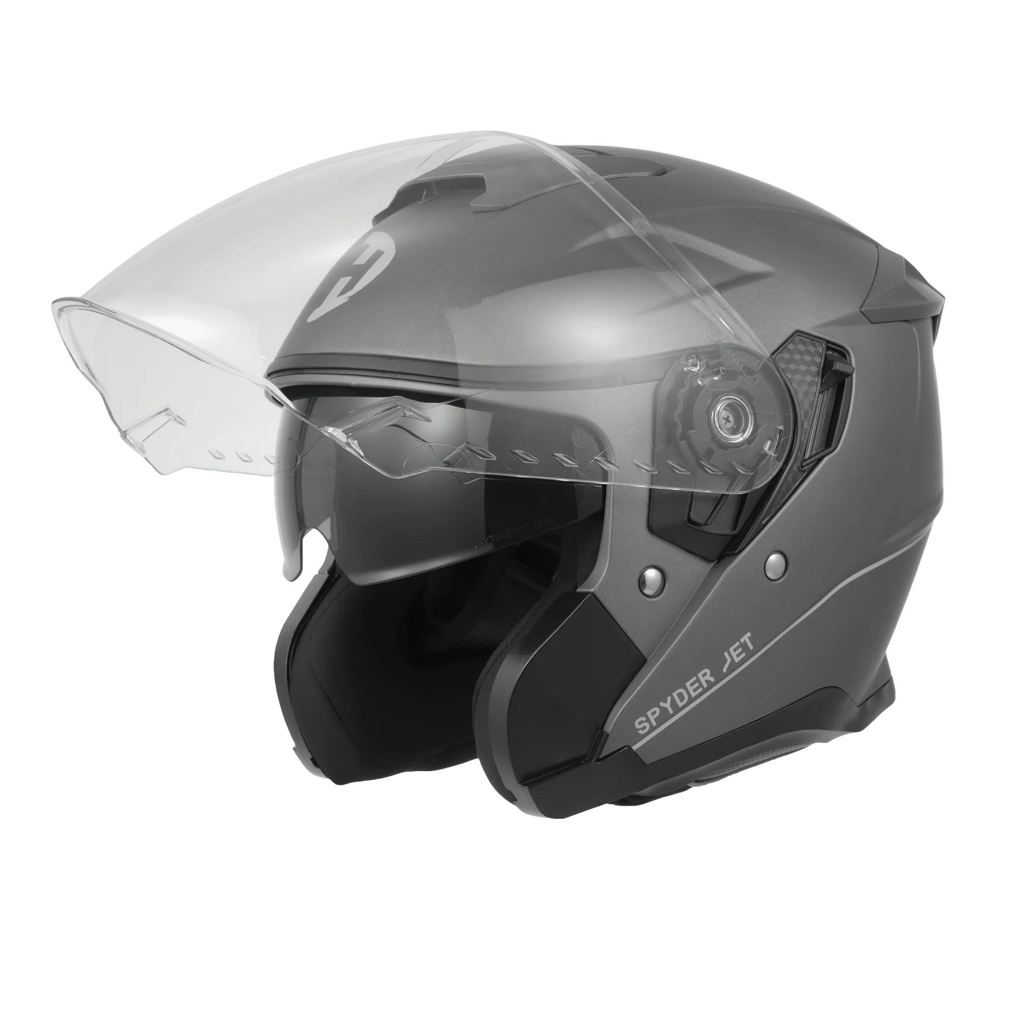 4068-d.o.t.-ece-daytona-spyder-jet-gun-metal-grey-dull-metallic-1.webp D.O.T. & ECE Daytona Spyder Jet- Gun Metal Grey Dull Metallic