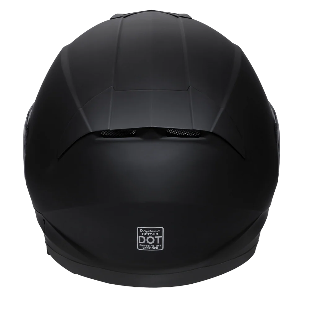 4326-daytona-detour-full-face-motorcycle-helmet-dot-certified-dual-visor-street-bike-helmet-men-women-youth-dull-black-3.webp Daytona Detour Full Face Motorcycle Helmet - DOT Certified, Dual Visor, Street Bike Helmet, Men/Women/Youth - Dull Black