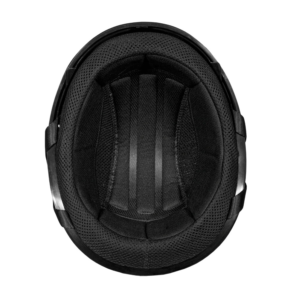 D.O.T. Daytona Skull Cap W/ Inner Shield- Hi-Gloss Black