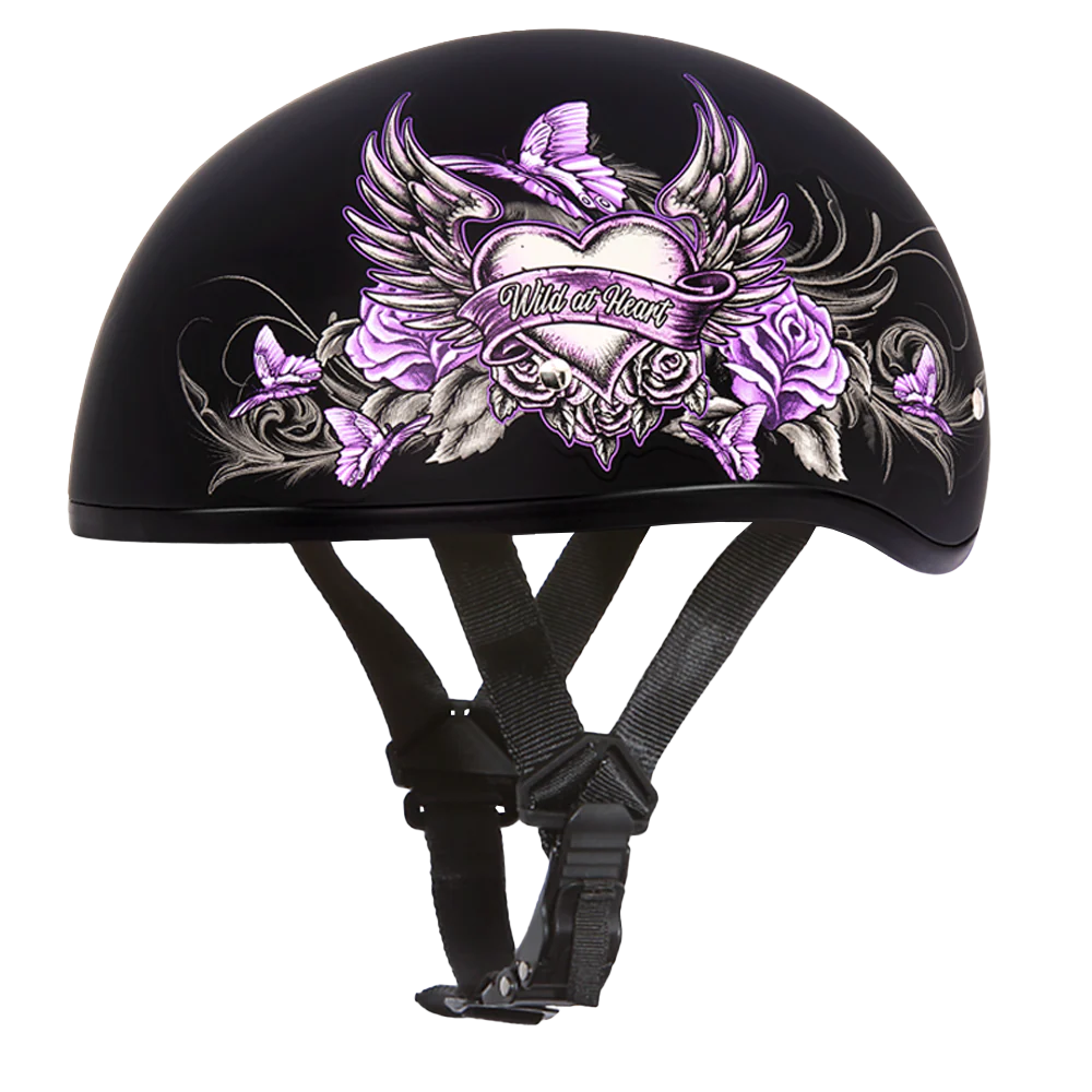 4619-dot-approved-daytona-motorcycle-half-face-helmet-skull-cap-graphics-for-men-women-scooters-atvs-utvs-choppers-w-wild-at-heart-1.webp DOT Approved Daytona Motorcycle Half Face Helmet - Skull Cap Graphics for Men & Women, Scooters, ATVs, UTVs & Choppers - W/ Wild At Heart
