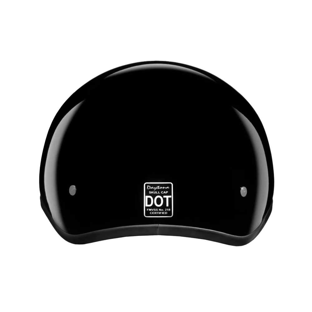 D.O.T. Daytona Skull Cap Jr.- Hi-Gloss Black