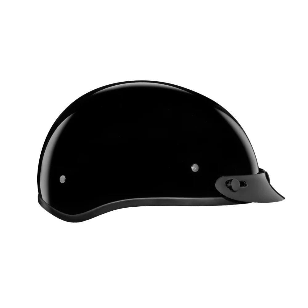 D.O.T. Daytona Skull Cap Jr.- Hi-Gloss Black