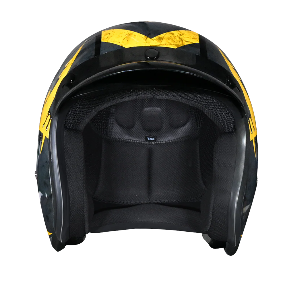 4667-dot-approved-daytona-cruiser-open-face-motorcycle-helmet-men-women-youth-with-visor-graphics-w-toxic-2.webp DOT Approved Daytona Cruiser Open Face Motorcycle Helmet - Men, Women & Youth - With Visor & Graphics - W/ Toxic