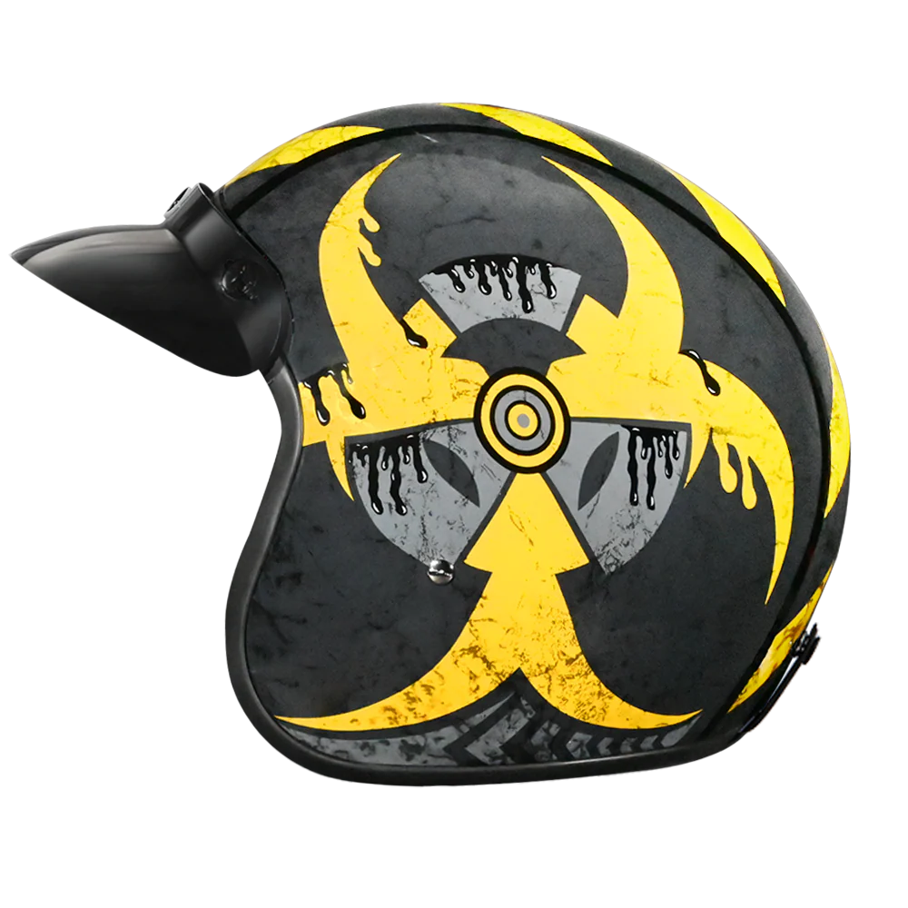 4667-dot-approved-daytona-cruiser-open-face-motorcycle-helmet-men-women-youth-with-visor-graphics-w-toxic-5.webp DOT Approved Daytona Cruiser Open Face Motorcycle Helmet - Men, Women & Youth - With Visor & Graphics - W/ Toxic