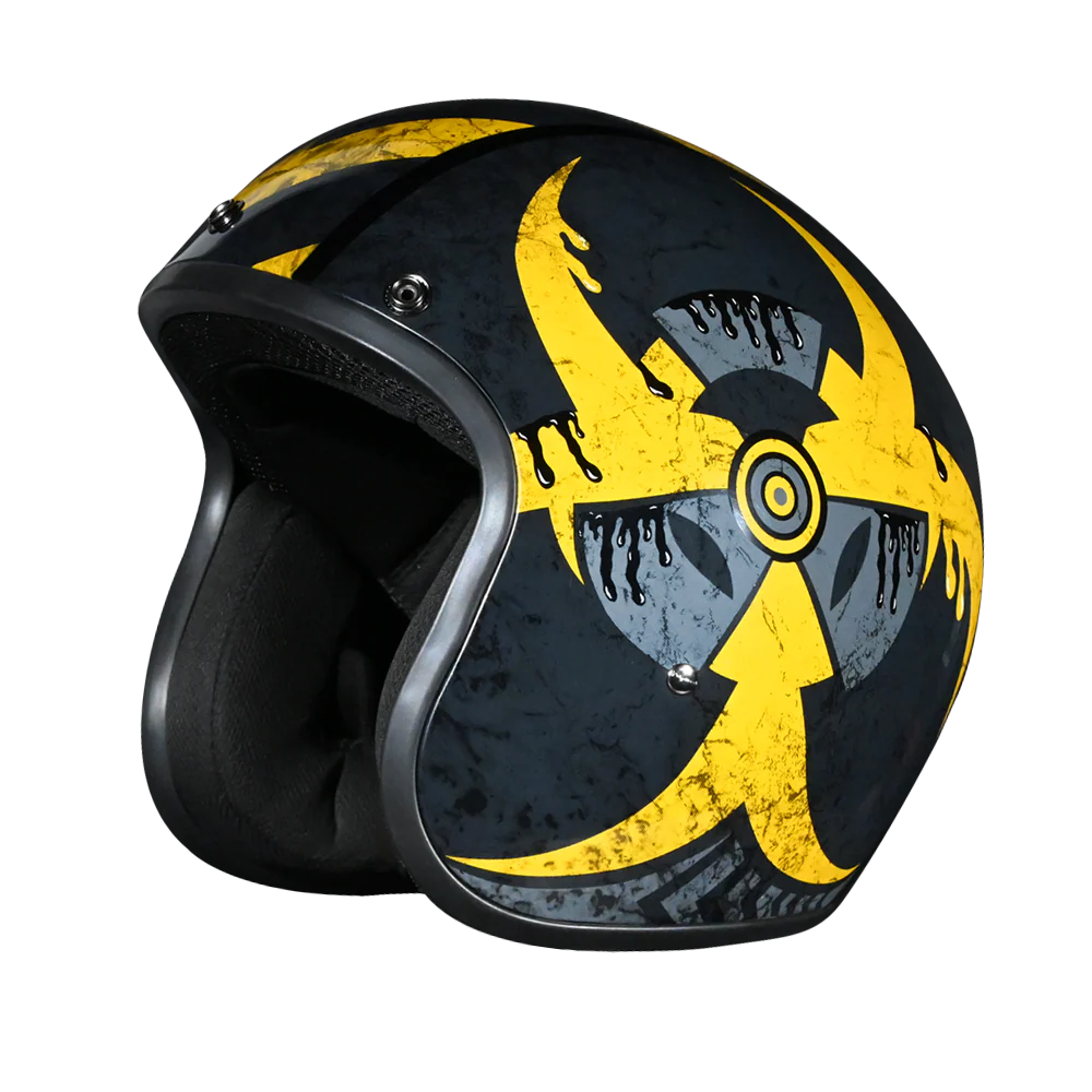 4667-dot-approved-daytona-cruiser-open-face-motorcycle-helmet-men-women-youth-with-visor-graphics-w-toxic-6.webp DOT Approved Daytona Cruiser Open Face Motorcycle Helmet - Men, Women & Youth - With Visor & Graphics - W/ Toxic