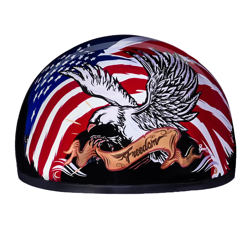 4778-dot-approved-daytona-motorcycle-half-face-helmet-skull-cap-graphics-for-men-women-scooters-atvs-utvs-choppers-w-freedom-2.0-1.webp DOT Approved Daytona Motorcycle Half Face Helmet - Skull Cap Graphics for Men & Women, Scooters, ATVs, UTVs & Choppers - W/ Freedom 2.0