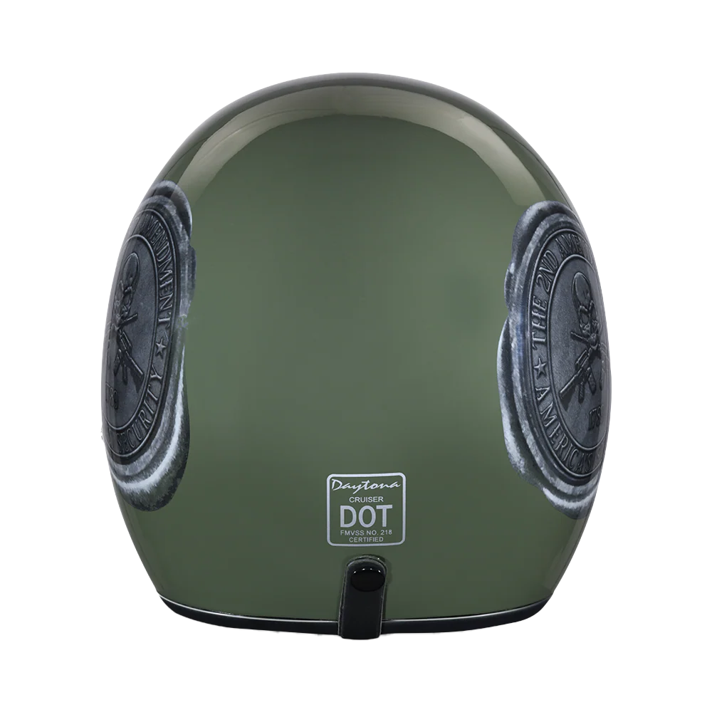 4839-dot-approved-daytona-cruiser-open-face-motorcycle-helmet-men-women-youth-with-visor-graphics-w-2nd-amendment-seal-4.webp DOT Approved Daytona Cruiser Open Face Motorcycle Helmet - Men, Women & Youth - With Visor & Graphics - W/ 2nd Amendment Seal