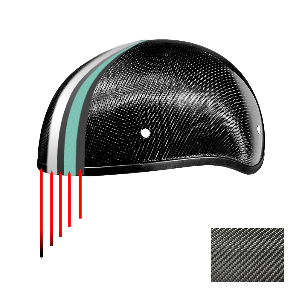 4903-d.o.t.-daytona-skull-cap-w-o-visor-grey-carbon-fiber-9.webp D.O.T. Daytona Skull Cap W/O Visor- Grey Carbon Fiber