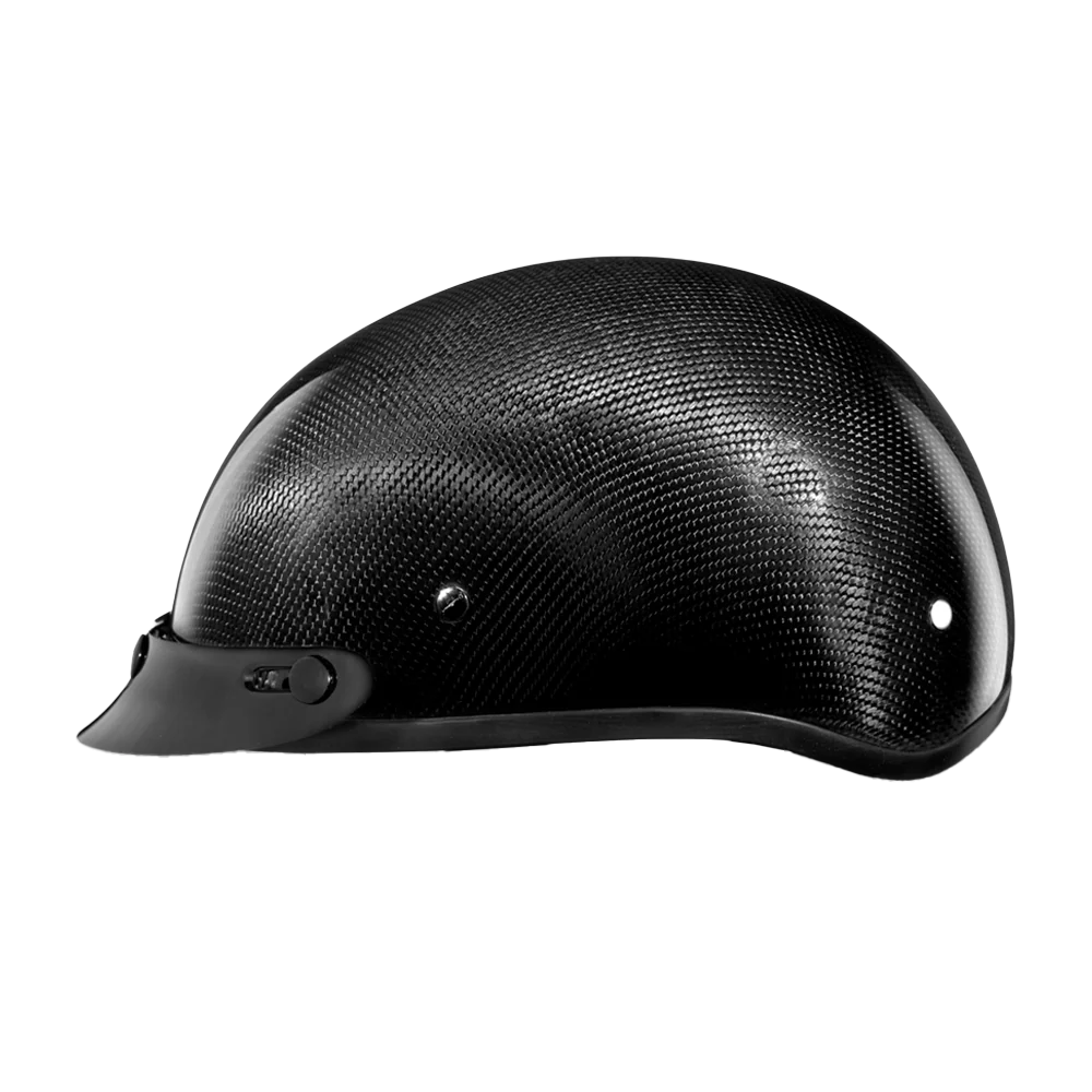 D.O.T. Daytona Skull Cap- Grey Carbon Fiber