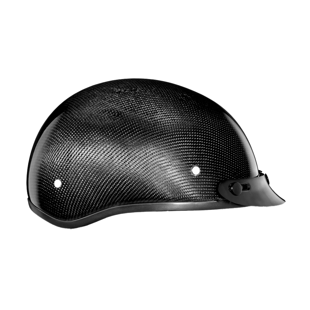 D.O.T. Daytona Skull Cap- Grey Carbon Fiber