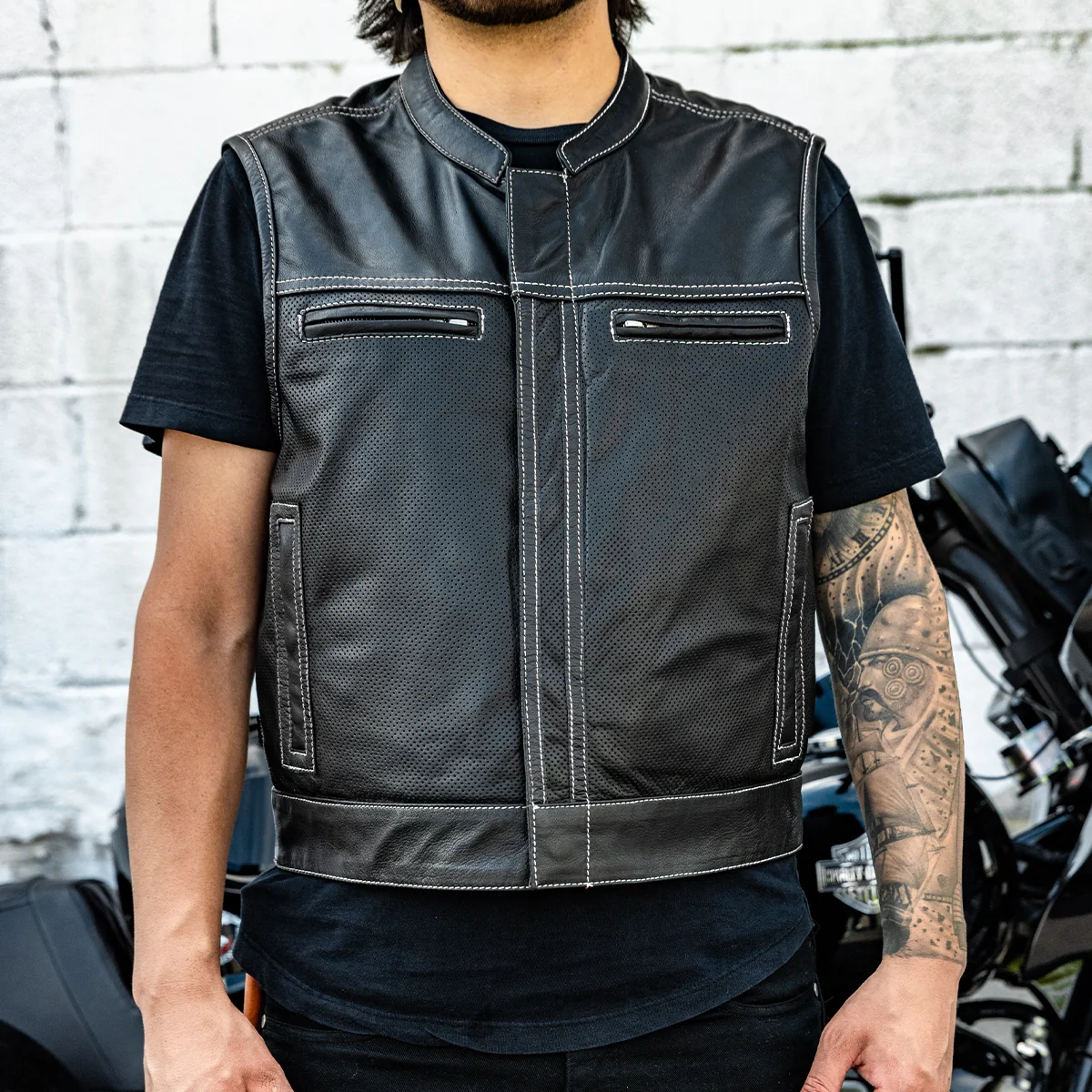 498-lowrider-perforated-men-s-leather-vest-11.webp Lowrider Perforated Men's Leather Vest
