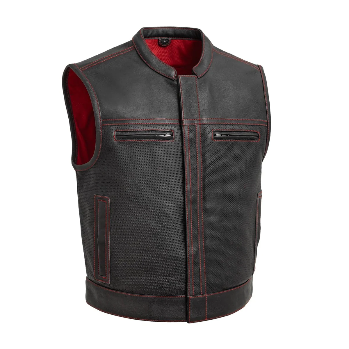 498-lowrider-perforated-men-s-leather-vest-7.webp Lowrider Perforated Men's Leather Vest