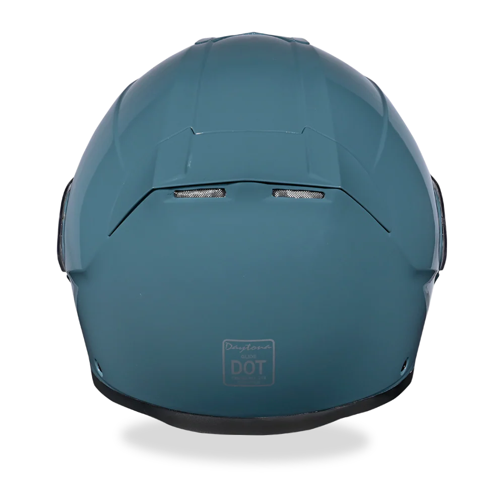 Daytona Glide Modular Motorcycle Helmet - DOT Approved, Bluetooth Ready, Dual Visor, Men/Women/Youth- Shark Blu