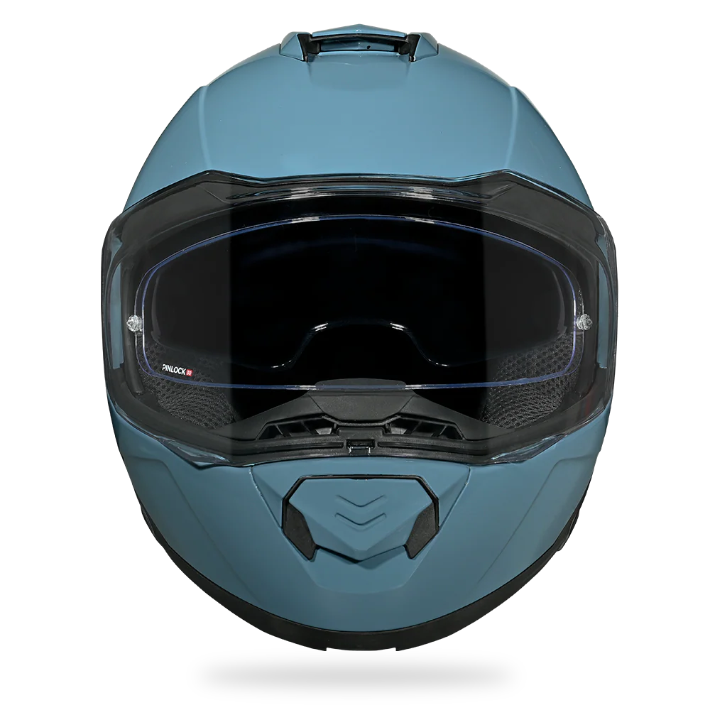 Daytona Glide Modular Motorcycle Helmet - DOT Approved, Bluetooth Ready, Dual Visor, Men/Women/Youth- Shark Blu