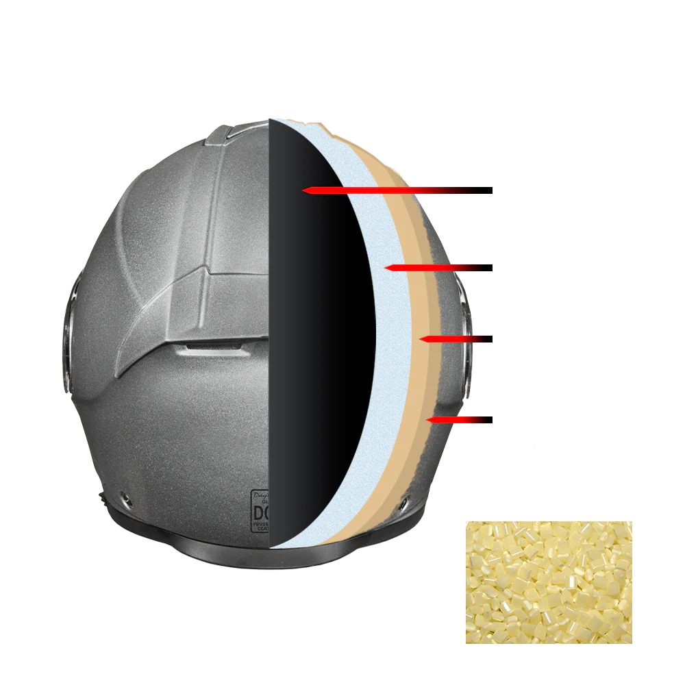 Daytona Glide Modular Motorcycle Helmet - DOT Approved, Bluetooth Ready, Dual Visor, Men/Women/Youth- Shark Blu