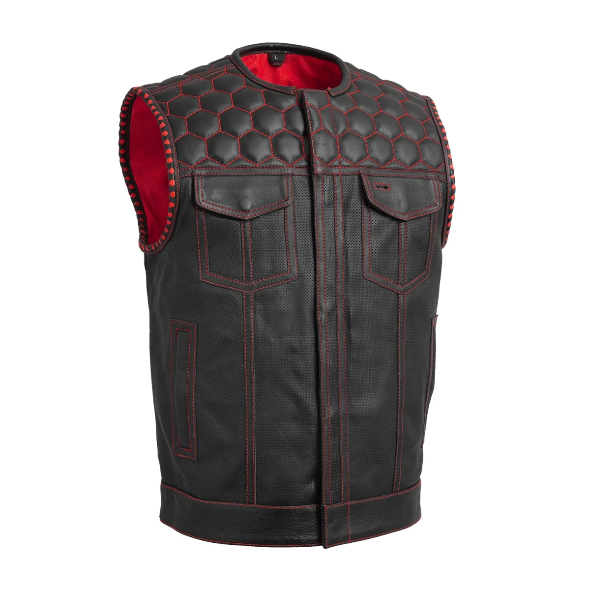 526-hornet-perforated-men-s-club-style-leather-vest-11.webp Hornet Perforated Men's Club Style Leather Vest