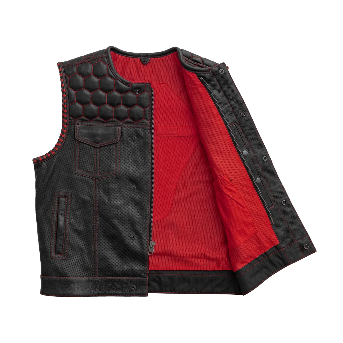 526-hornet-perforated-men-s-club-style-leather-vest-14.webp Hornet Perforated Men's Club Style Leather Vest