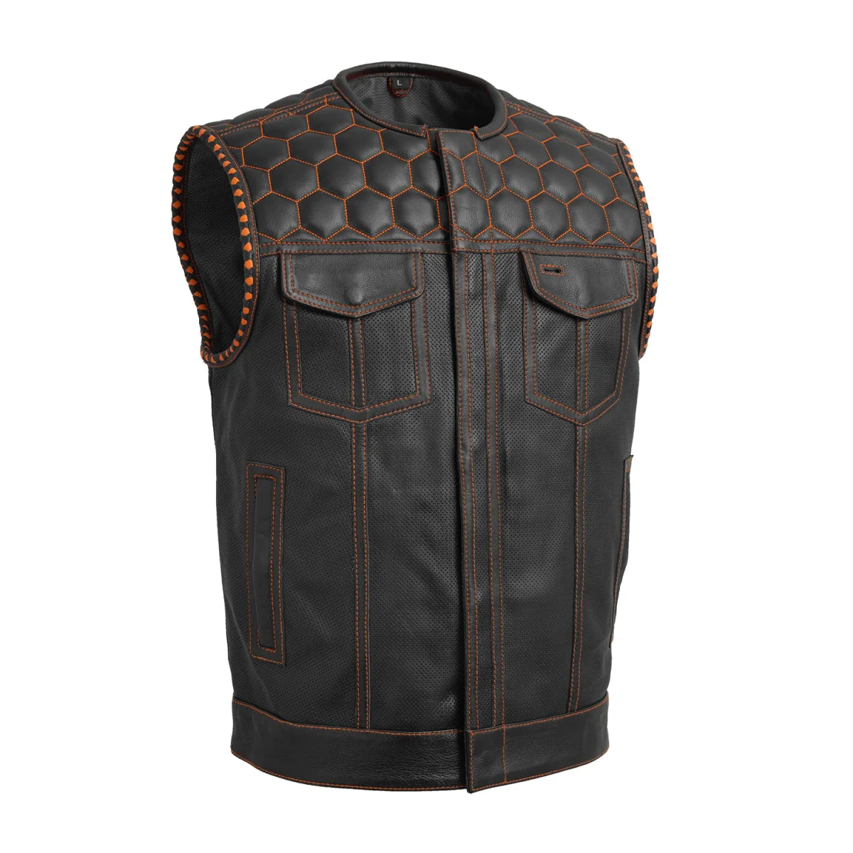 526-hornet-perforated-men-s-club-style-leather-vest-16.webp Hornet Perforated Men's Club Style Leather Vest