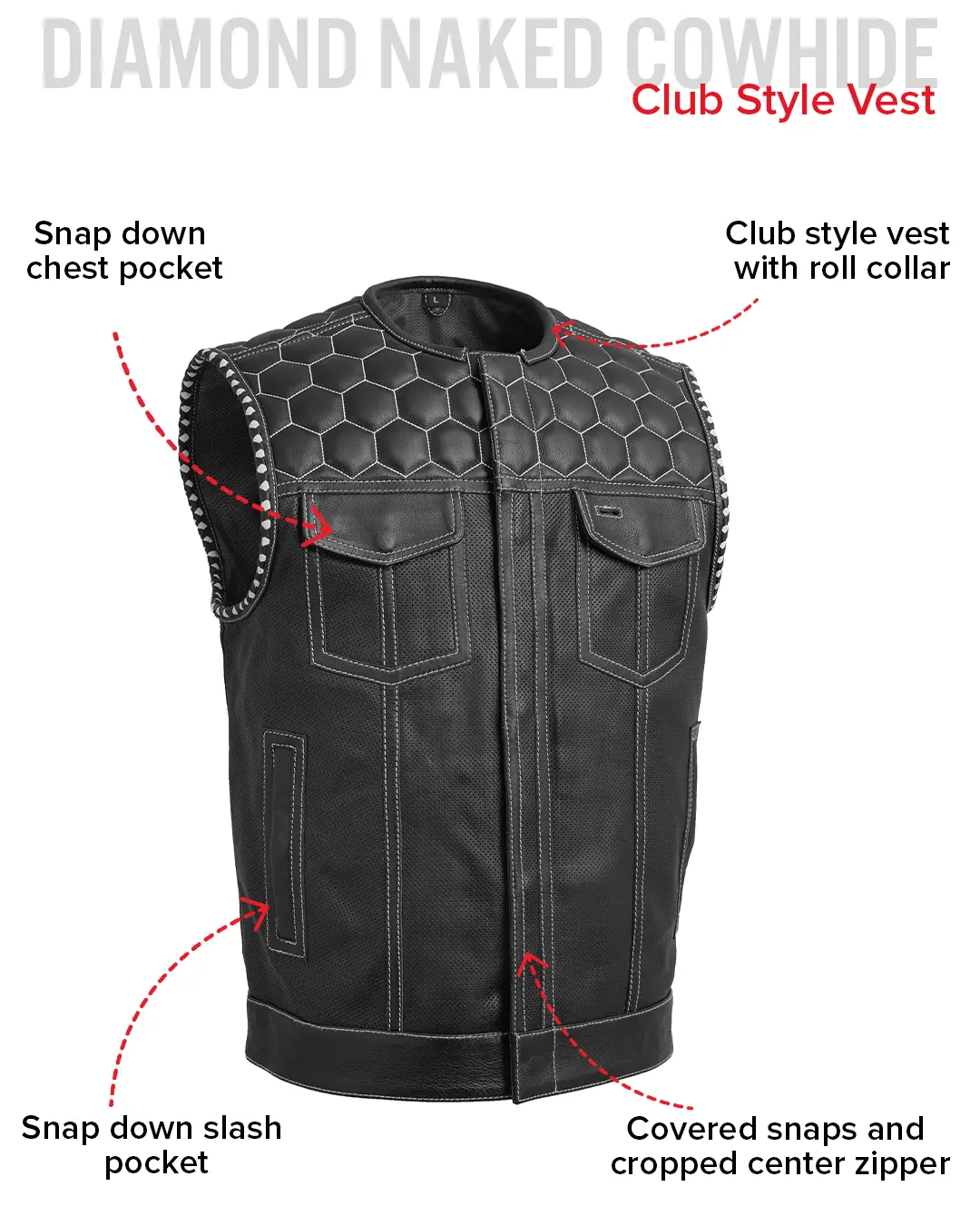 526-hornet-perforated-men-s-club-style-leather-vest-22.webp Hornet Perforated Men's Club Style Leather Vest