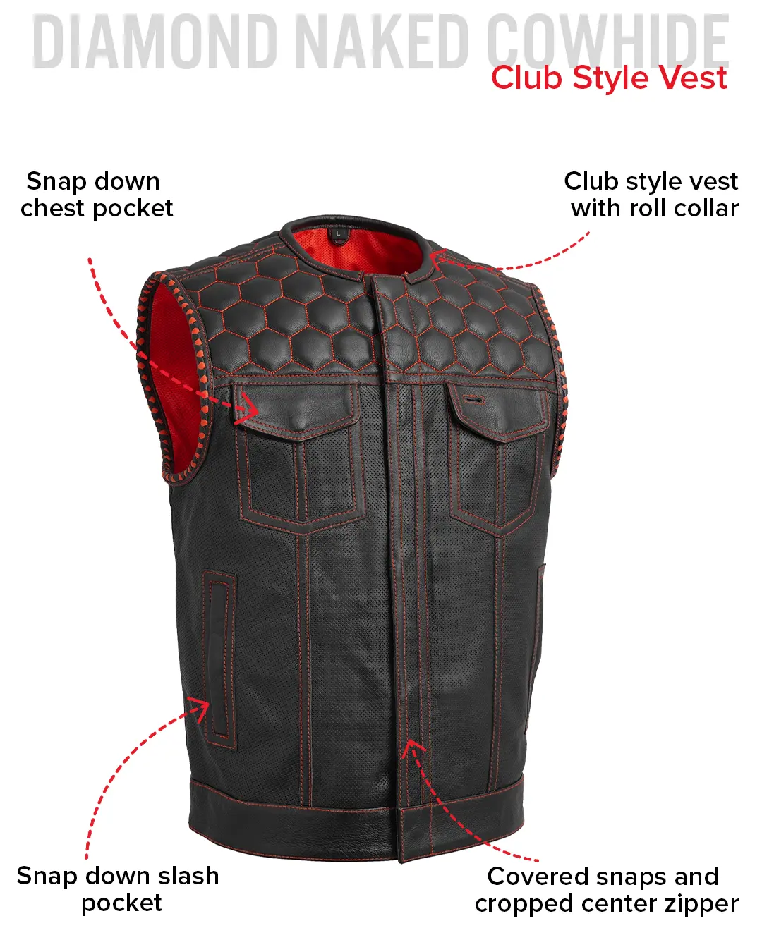 526-hornet-perforated-men-s-club-style-leather-vest-26.webp Hornet Perforated Men's Club Style Leather Vest