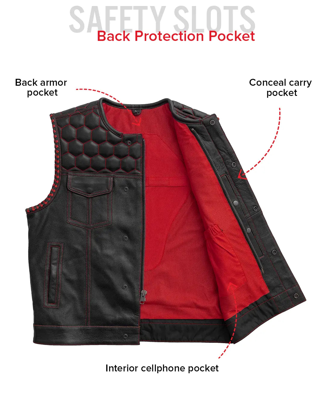 526-hornet-perforated-men-s-club-style-leather-vest-27.jpg Hornet Perforated Men's Club Style Leather Vest