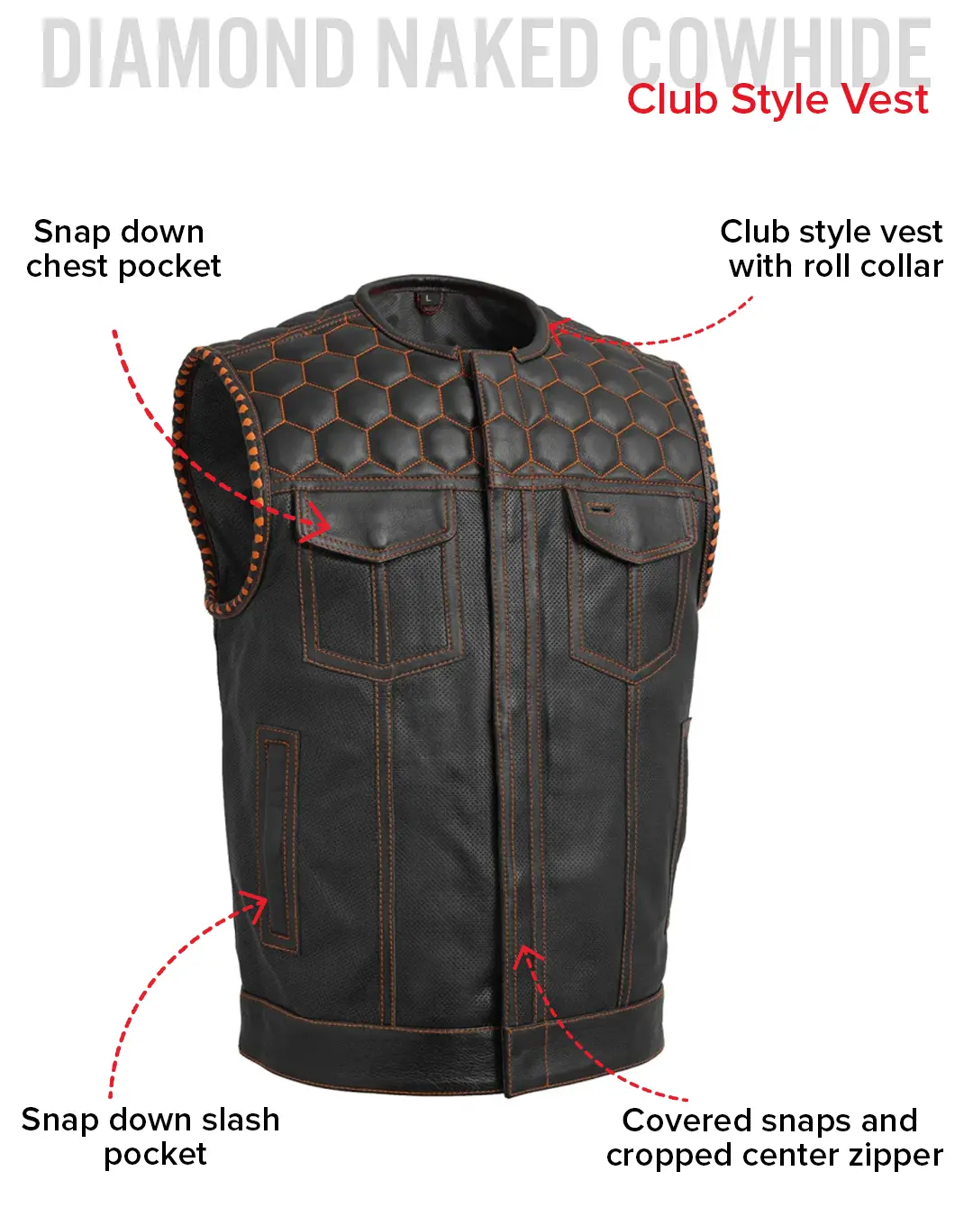 526-hornet-perforated-men-s-club-style-leather-vest-32.webp Hornet Perforated Men's Club Style Leather Vest