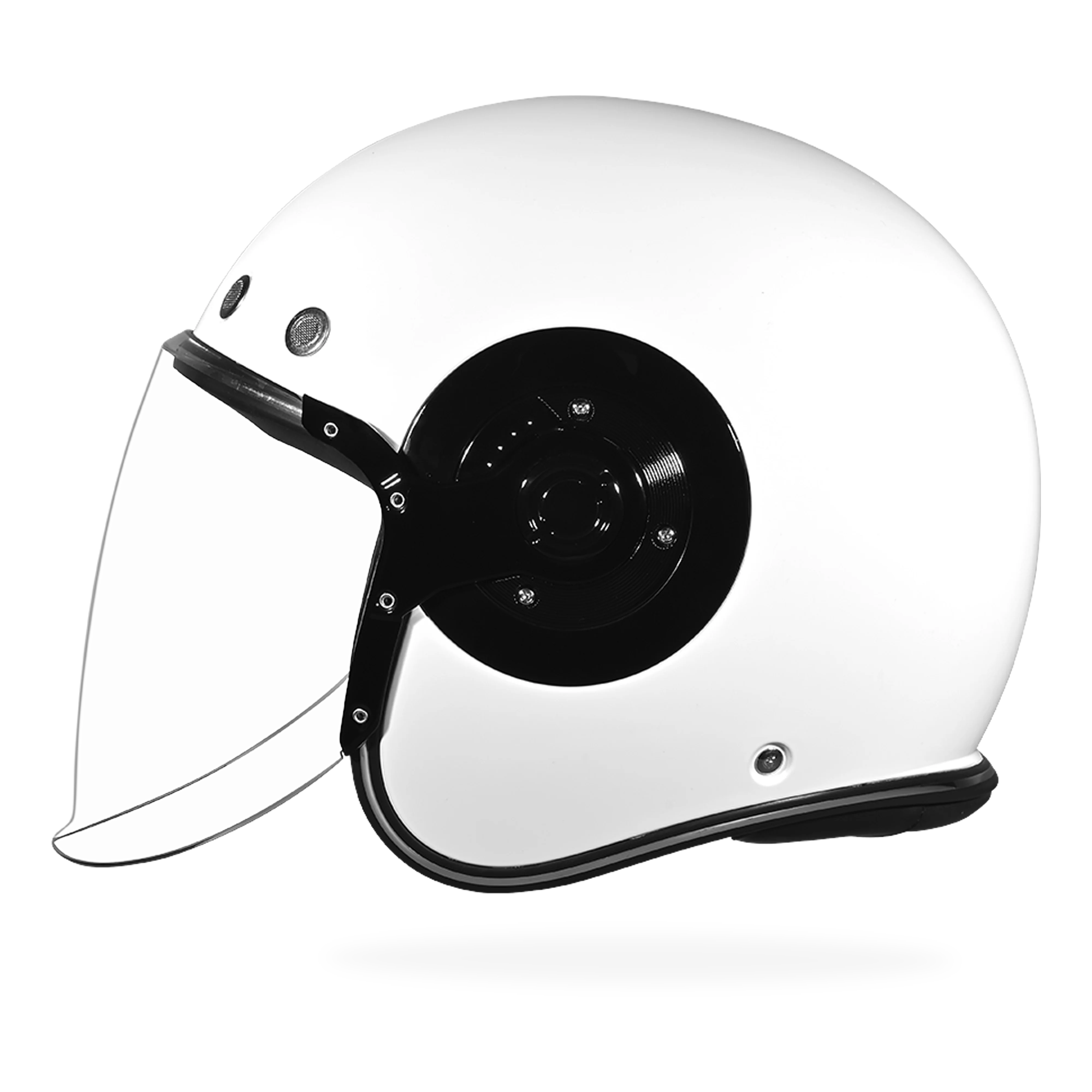 D.O.T. & ECE Daytona Retro Jet- Hi-Gloss White