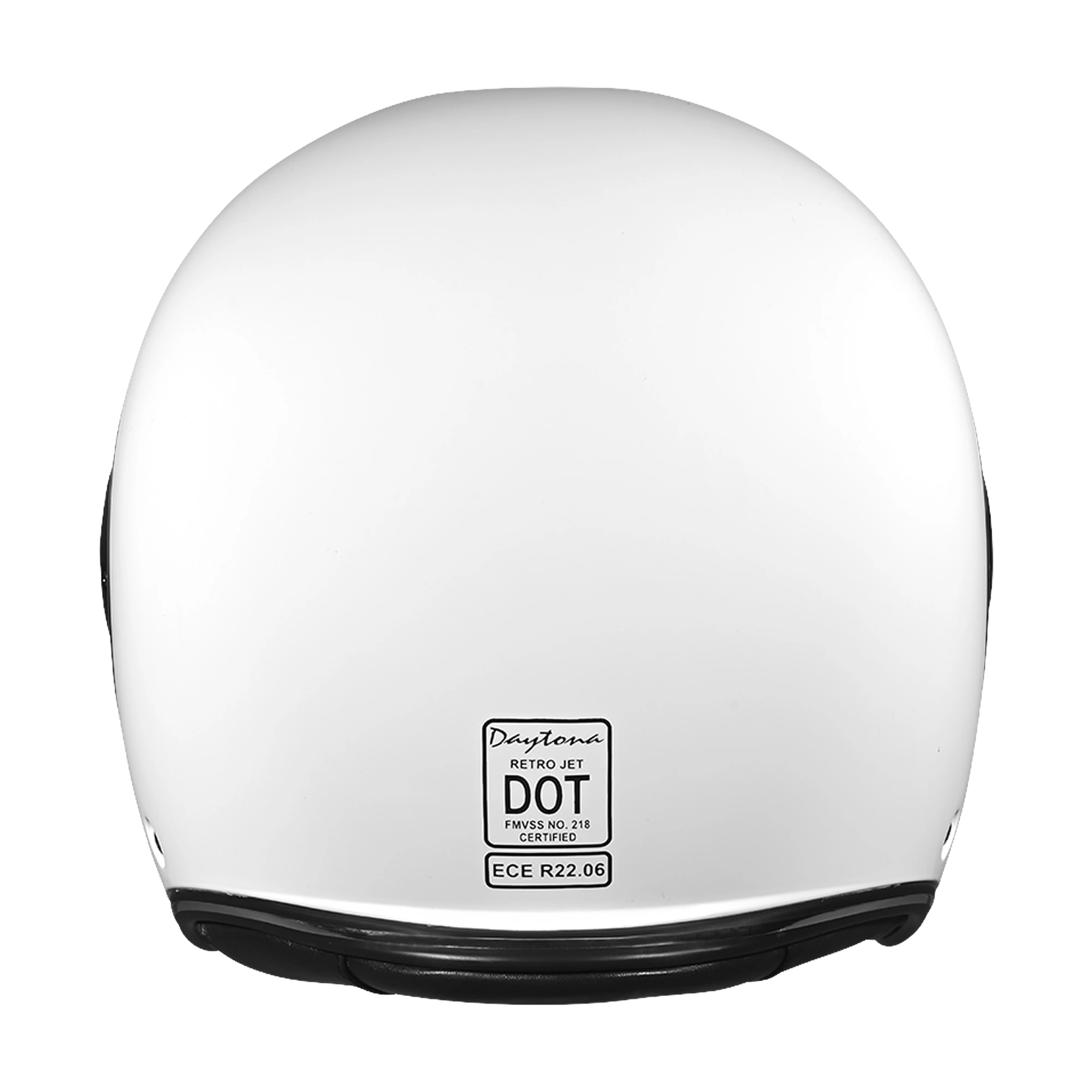 D.O.T. & ECE Daytona Retro Jet- Hi-Gloss White