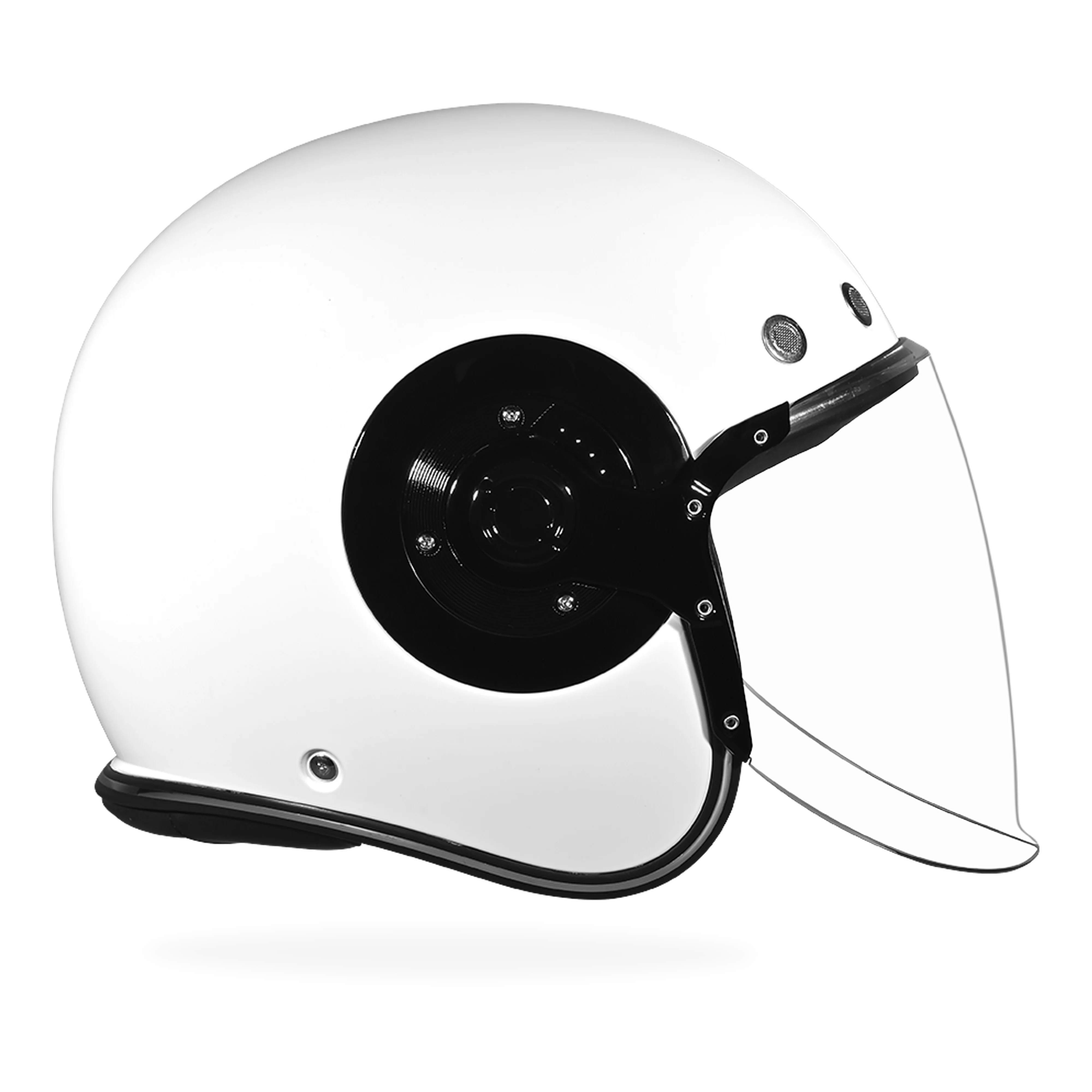 D.O.T. & ECE Daytona Retro Jet- Hi-Gloss White