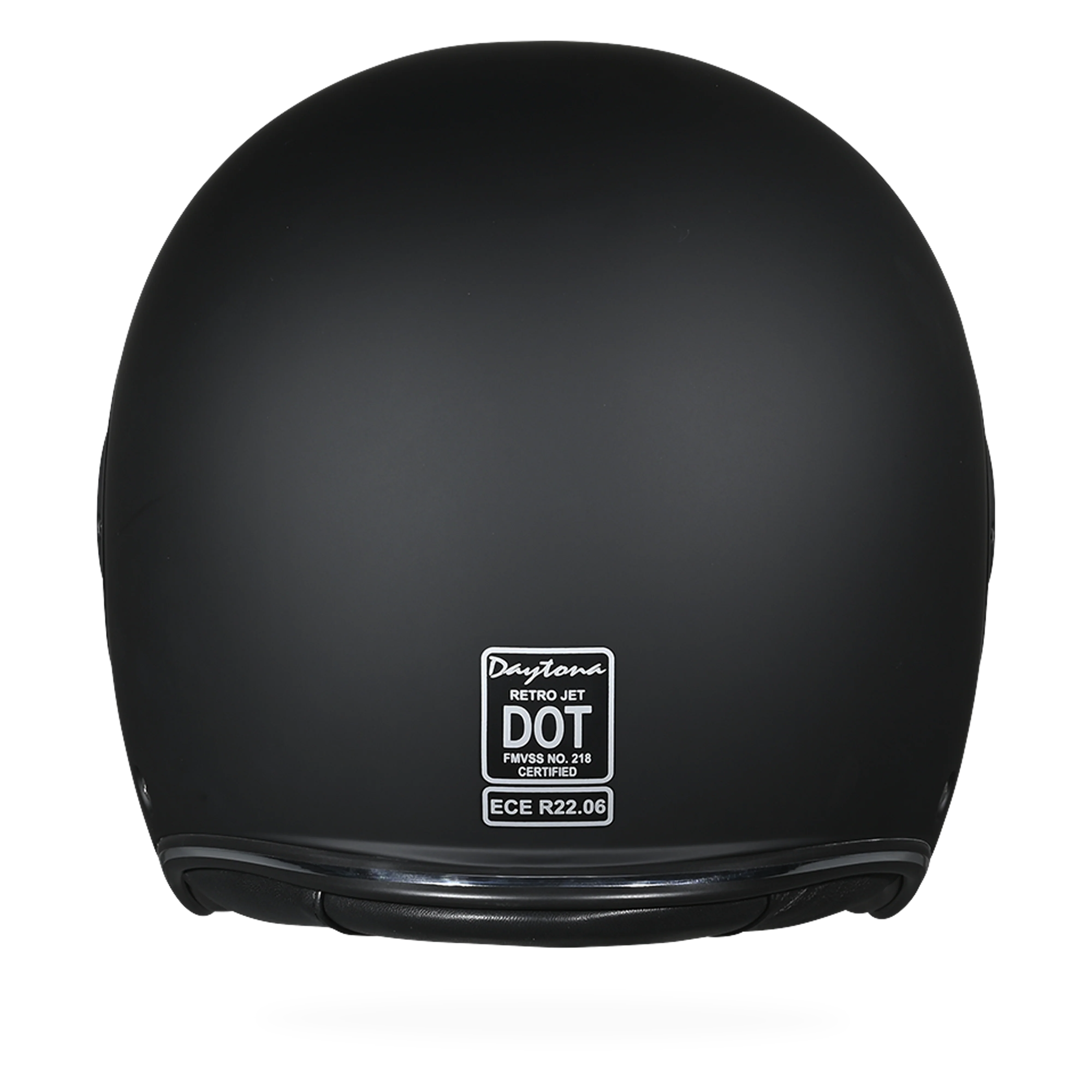 D.O.T. & ECE Daytona Retro Jet- Dull Black
