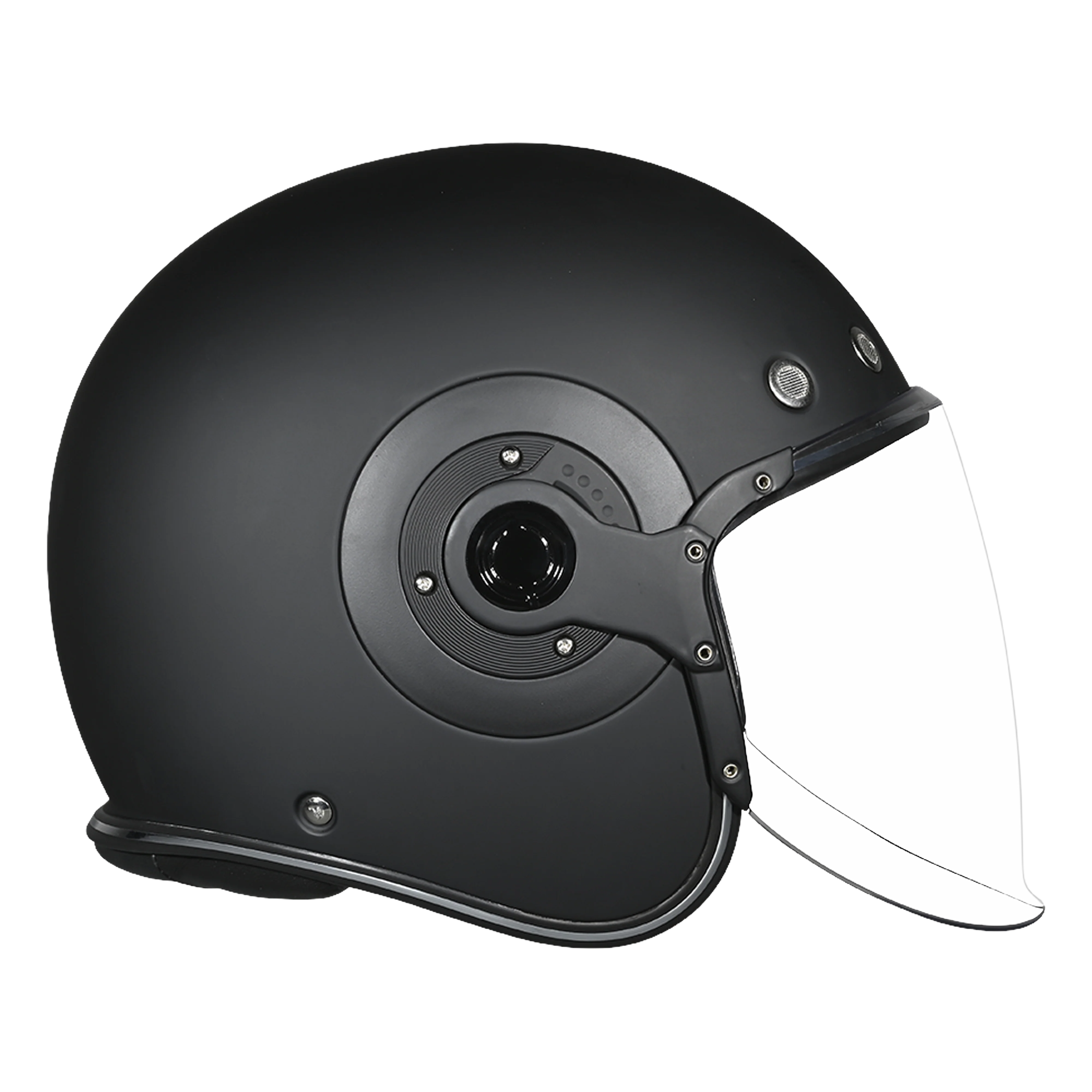 D.O.T. & ECE Daytona Retro Jet- Dull Black