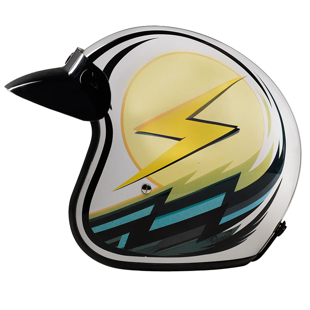 5685-dot-approved-daytona-cruiser-open-face-motorcycle-helmet-men-women-youth-with-visor-graphics-w-lightning-5.webp DOT Approved Daytona Cruiser Open Face Motorcycle Helmet - Men, Women & Youth - With Visor & Graphics - W/ Lightning