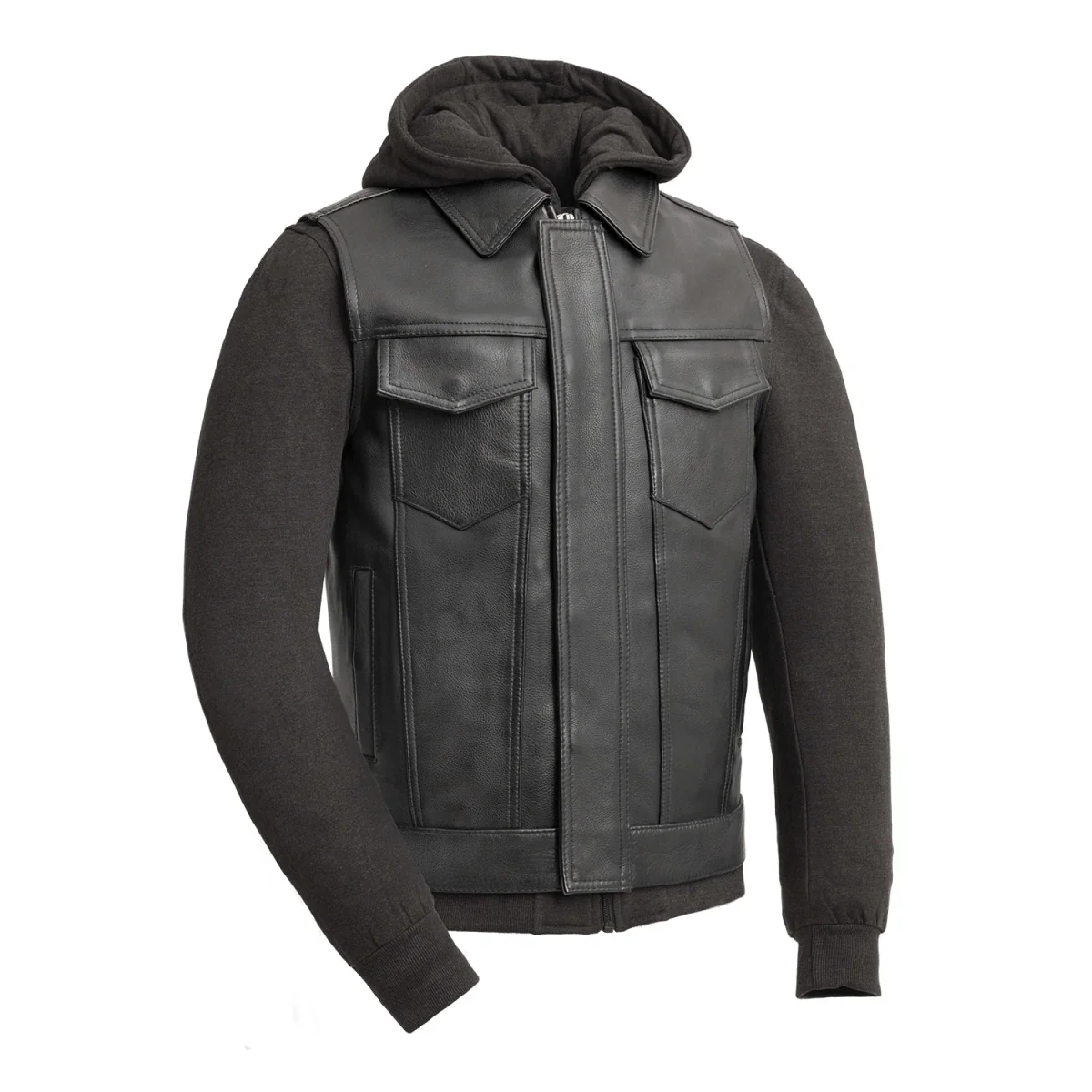 5954-kent-men-s-motorcycle-leather-vest-and-hoodie-1.webp Kent Men's Motorcycle Leather Vest and Hoodie