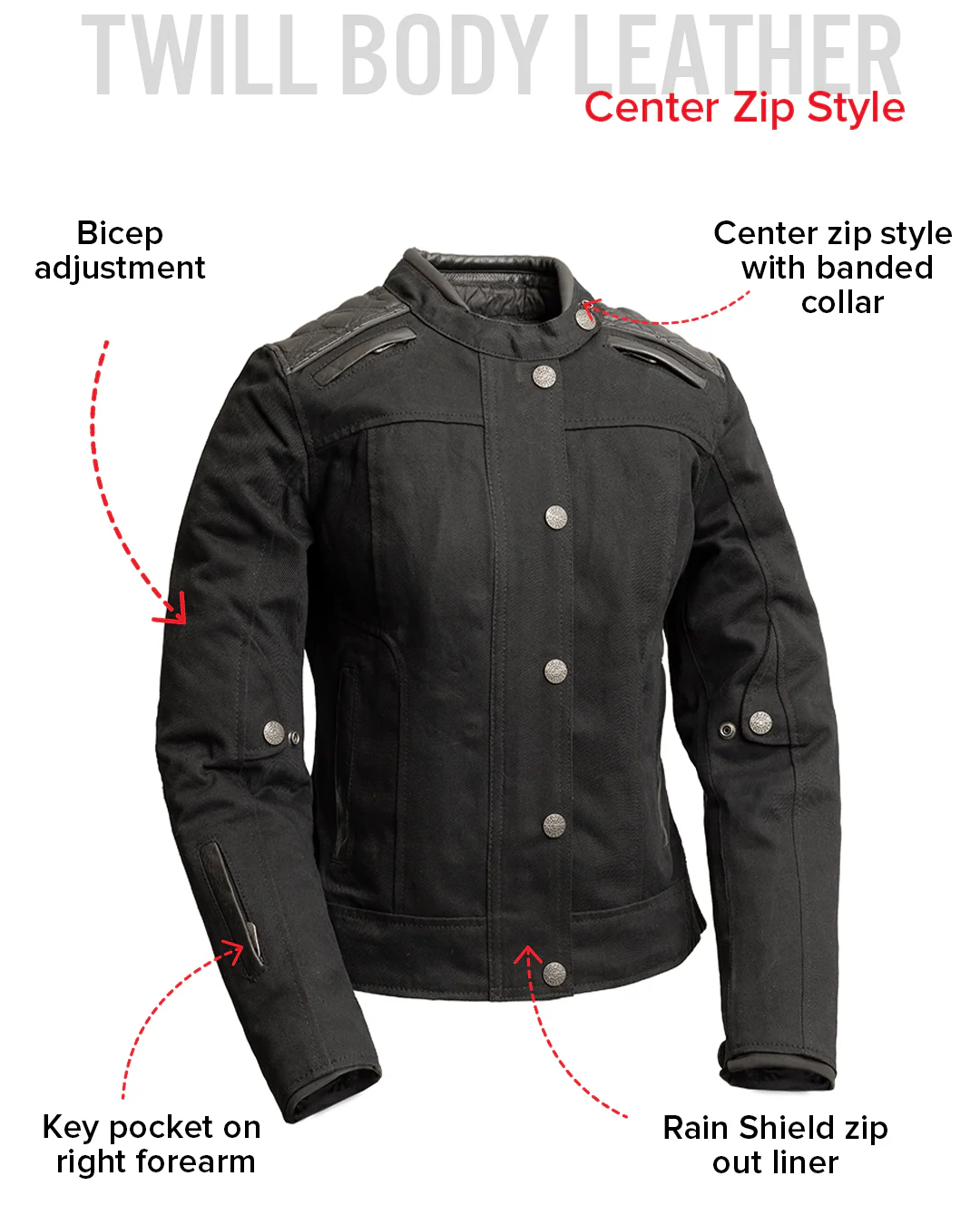 Diamond Back - Women's Motorcycle Jacket