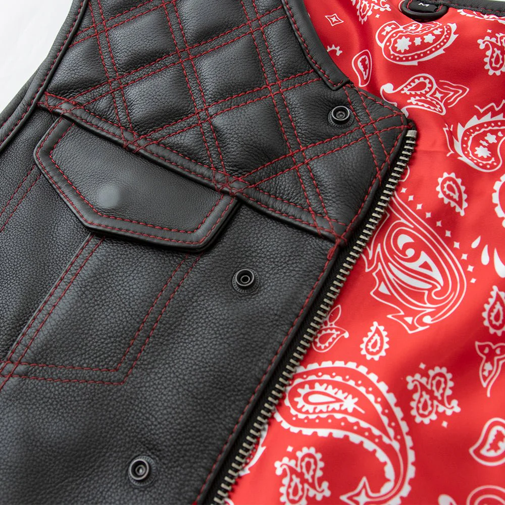 Nova - Men's Leather Lowside Vest - Limited Edition