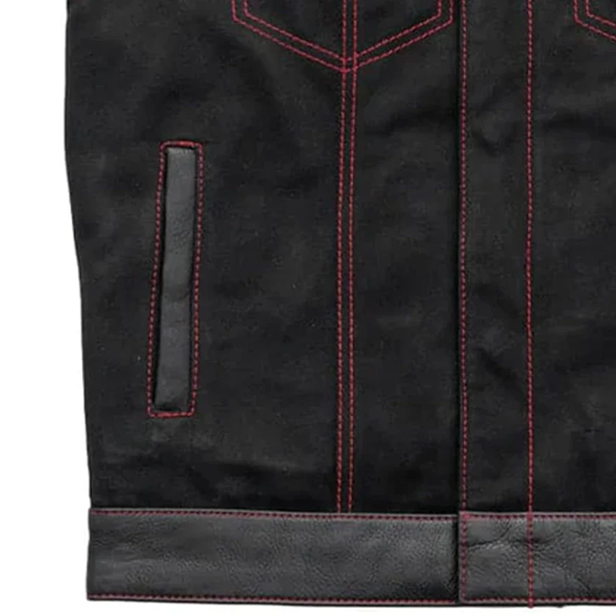 6247-49-51-wolf-pack-men-s-leather-canvas-motorcycle-vest-limited-edition-5.webp 49/51 Wolf Pack - Men's Leather/Canvas Motorcycle Vest (Limited Edition)