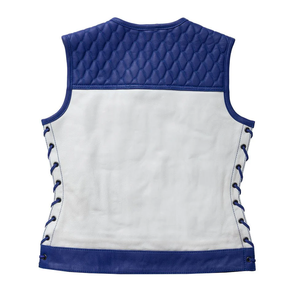 6256-cobalt-women-s-motorcycle-leather-vest-limited-edition-2.webp Cobalt - Women's Motorcycle Leather Vest - Limited Edition