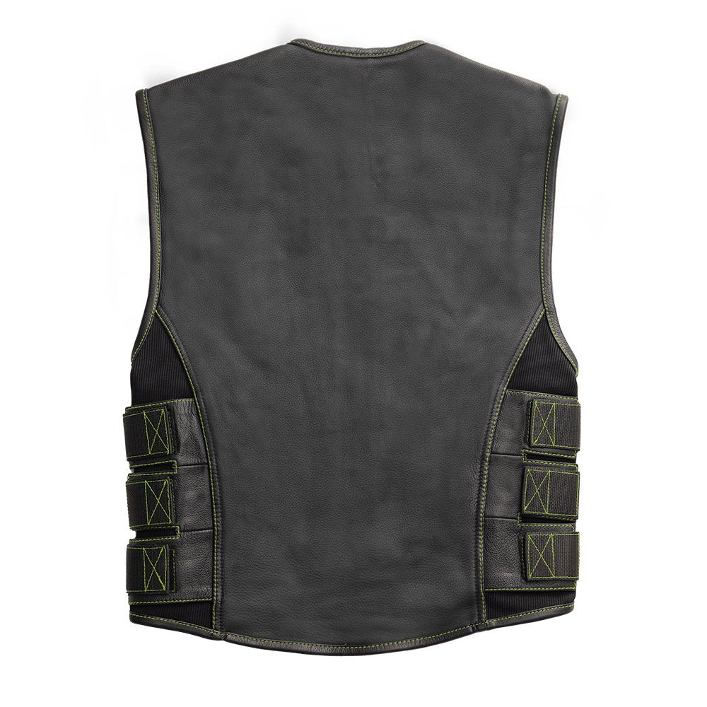 6335-ninja-men-s-swat-style-leather-motorcycle-vest-limited-edition-2.jpg Ninja - Men's Swat Style Leather Motorcycle Vest - Limited Edition