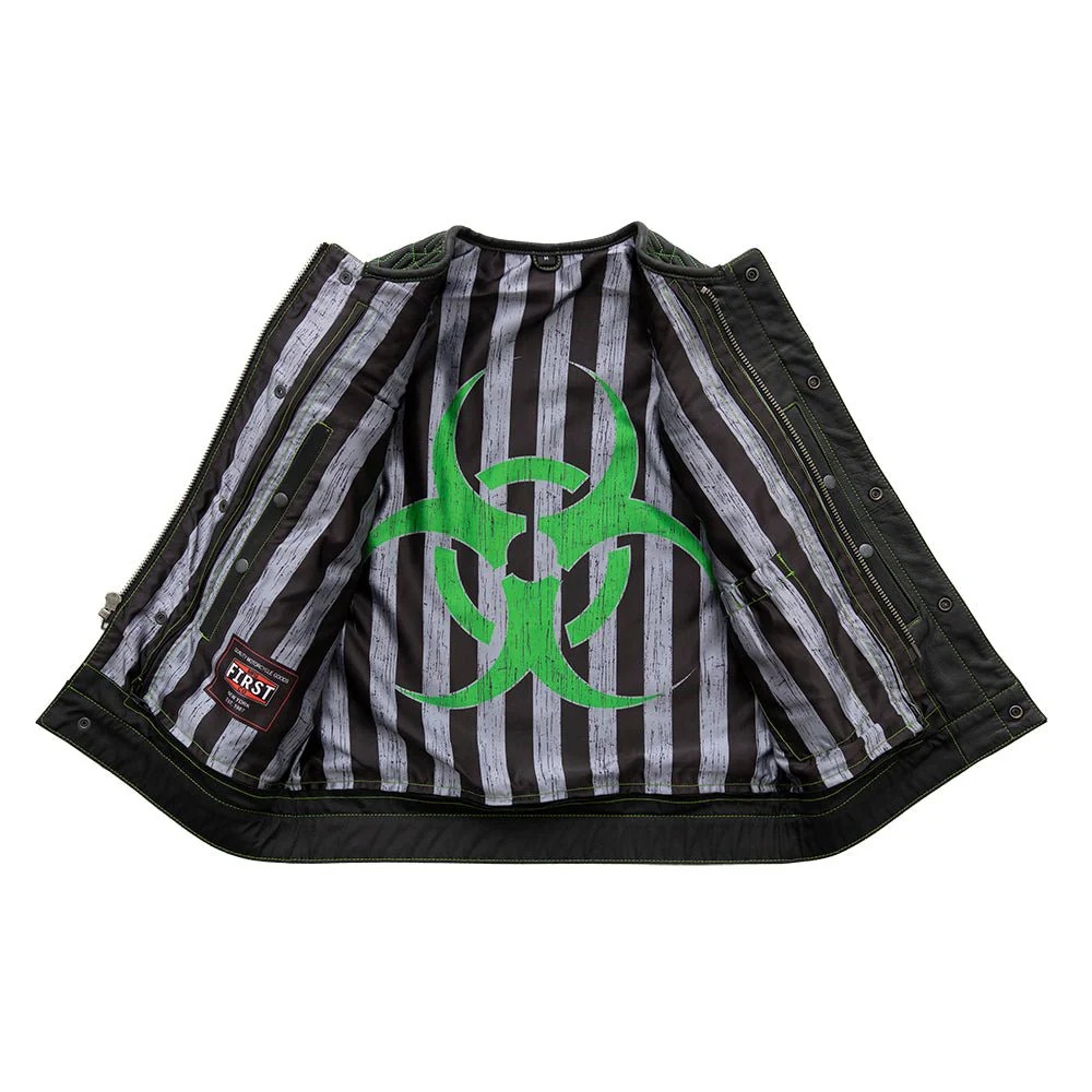 Crysis - Men's Leather Motorcycle Vest - Limited Edition