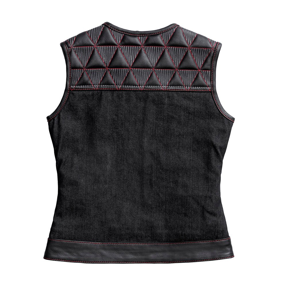 6610-delta-women-s-club-style-motorcycle-leather-denim-vest-limited-edition-2.jpg Delta Women's Club Style Motorcycle Leather/Denim Vest - Limited Edition
