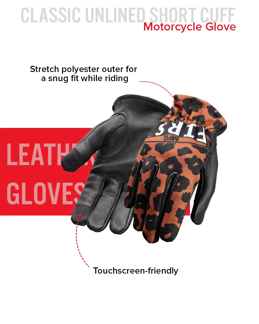 Cheetah Women's Clutch Gloves