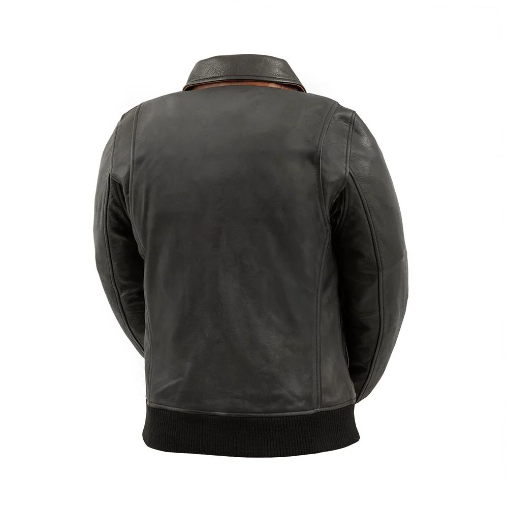Nancy - Women's Moto Bomber Leather Jacket