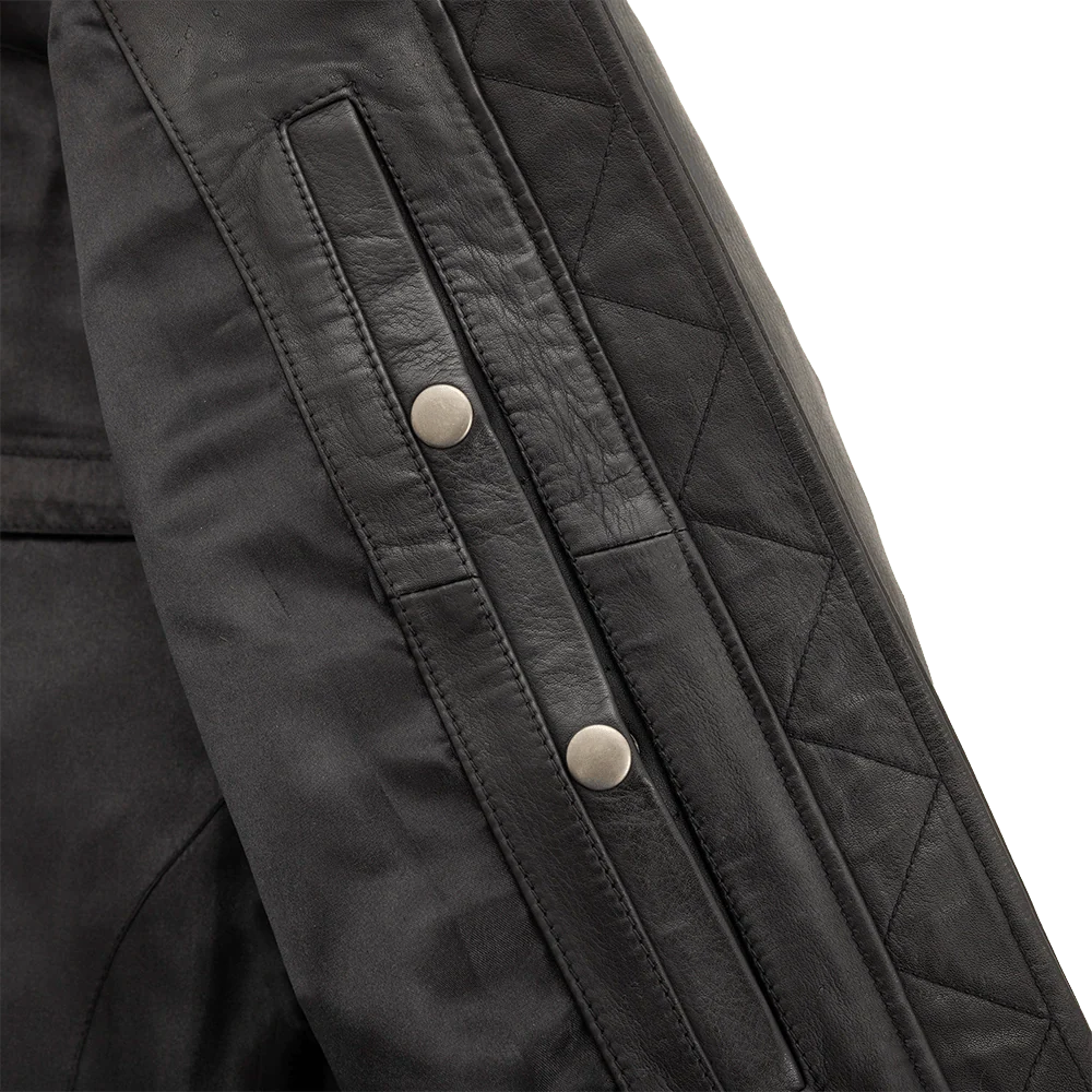 Nancy - Women's Moto Bomber Leather Jacket